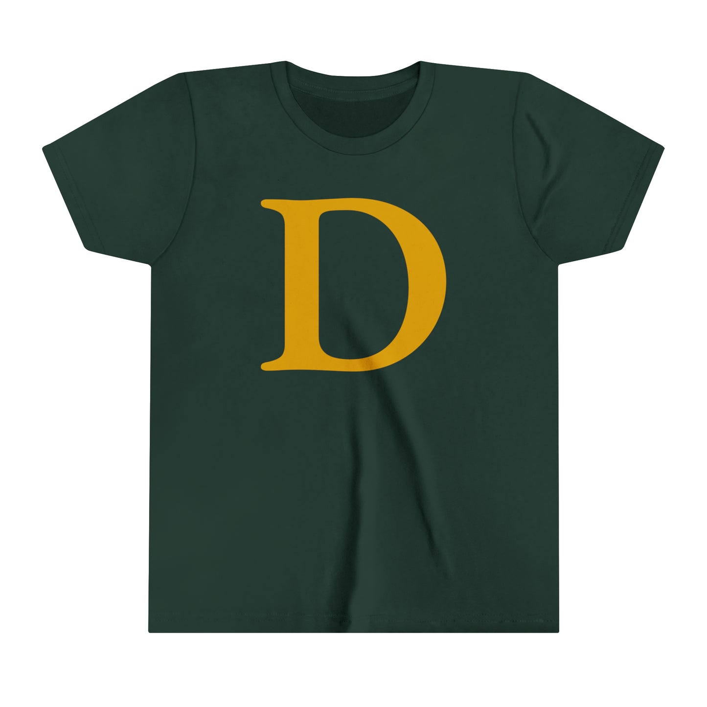 Detroit 'Old French D' T-Shirt (Gold) | Youth Short Sleeve