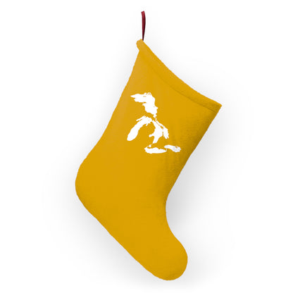 Great Lakes Christmas Stocking | Gold