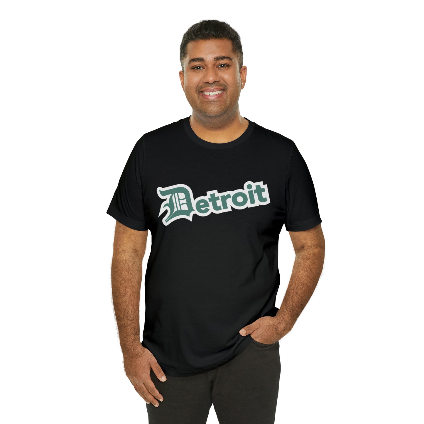 'Detroit' T-Shirt (Copper Green w/ Old English 'D') | Unisex Standard