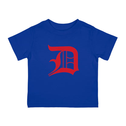 Detroit 'Old English D' Infant T-Shirt (Aliform Red) | Short Sleeve