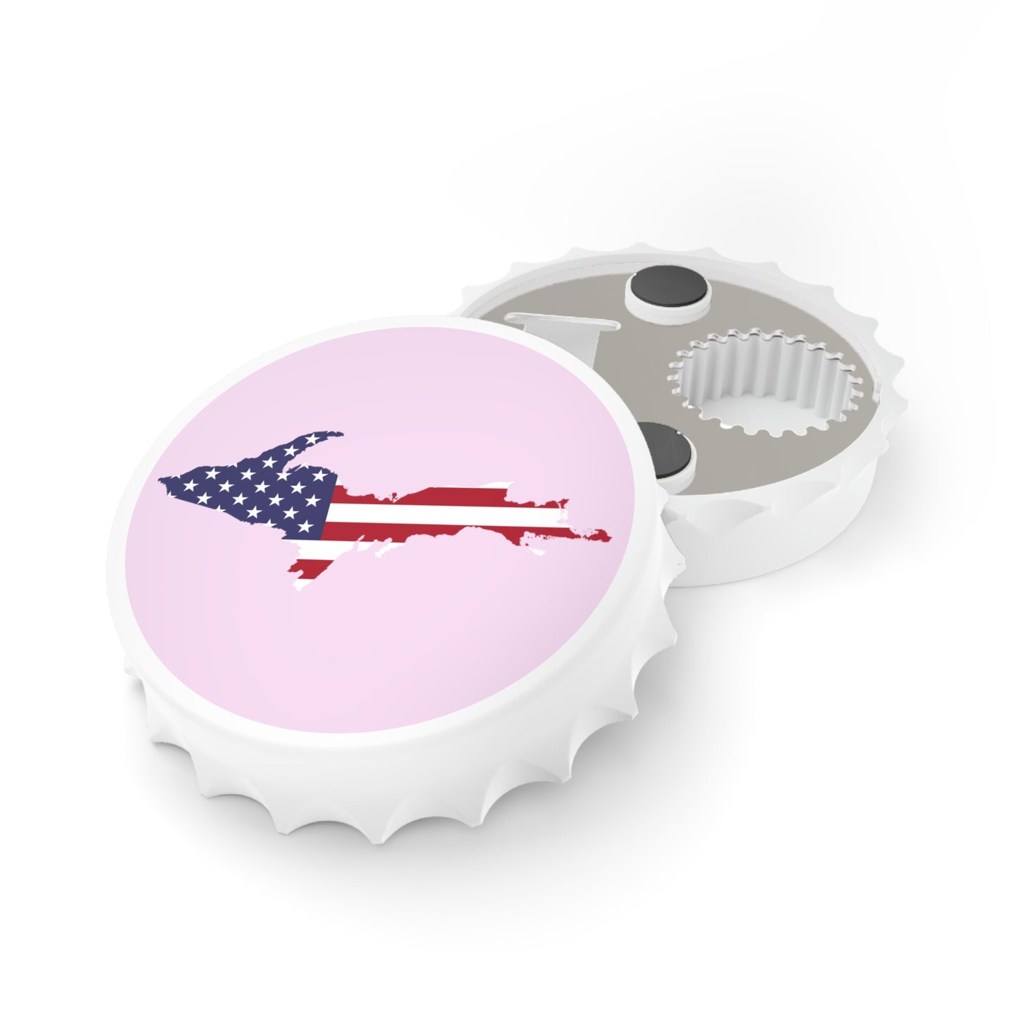 Michigan Upper Peninsula Bottle Opener (w/ UP USA Flag ) | Pale Lavender