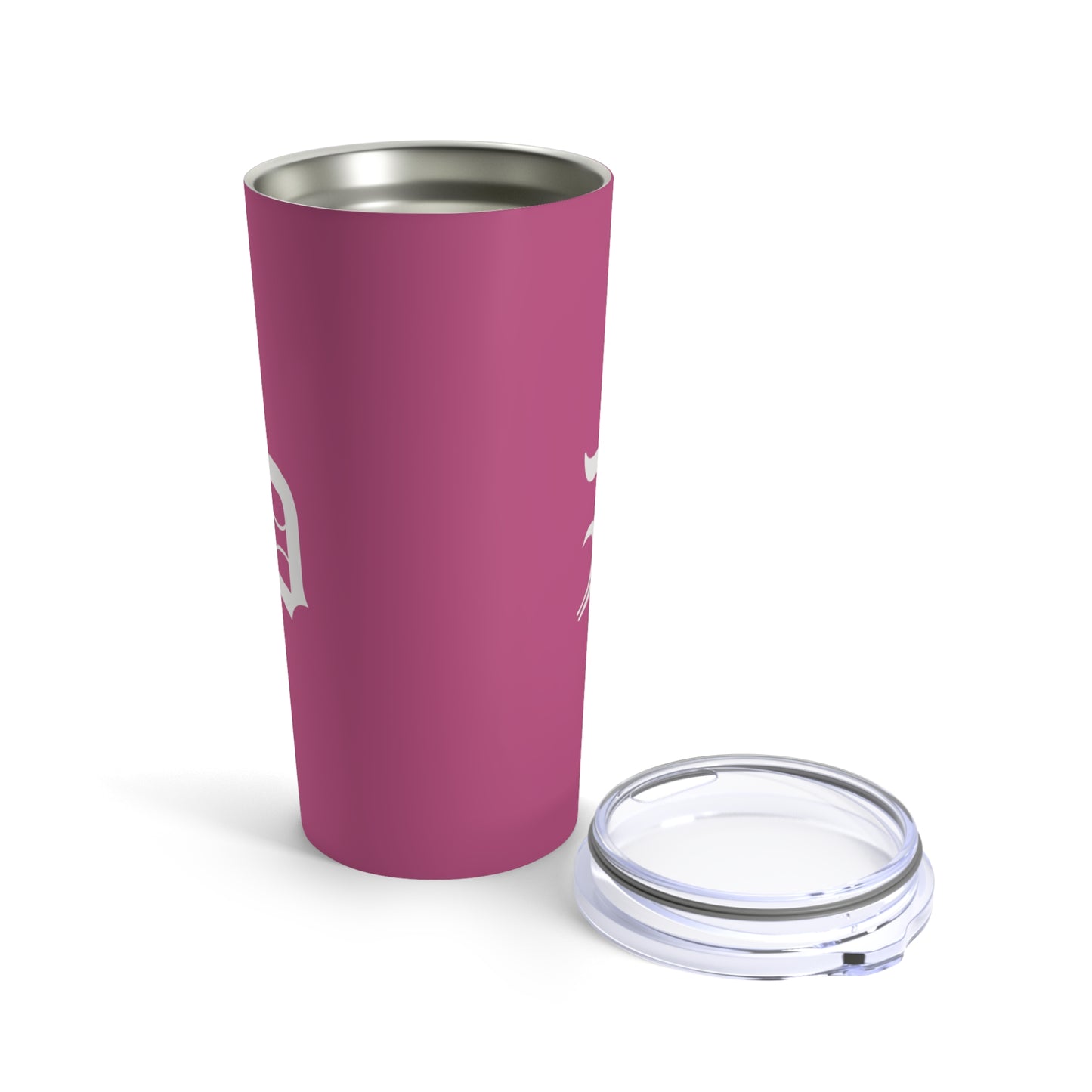 Detroit 'Old English D' Tumbler | Apple Blossom Pink - 20oz