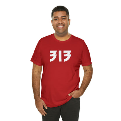 Detroit '313' T-Shirt (80s Glam Rock Font) | Unisex Standard Fit