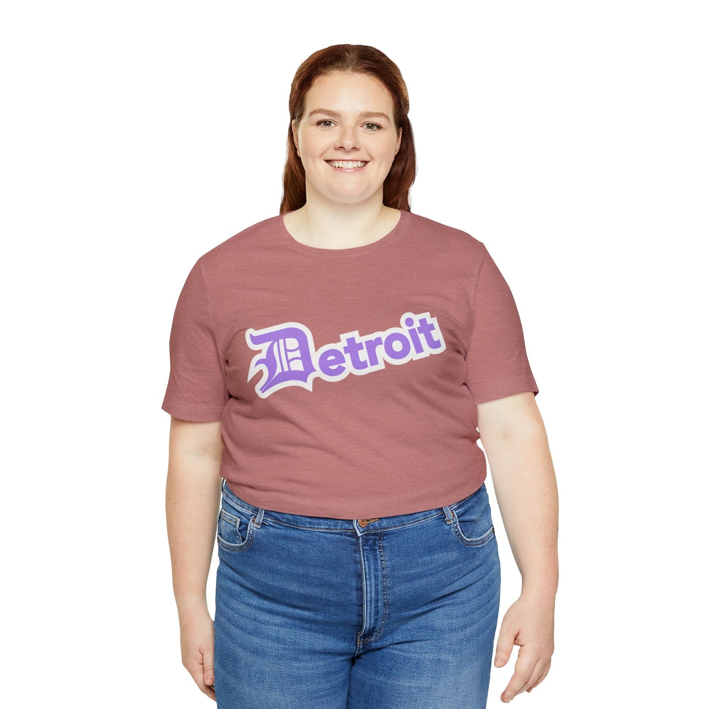 Detroit' T-Shirt (Lavender w/ Old English 'D') | Unisex Standard