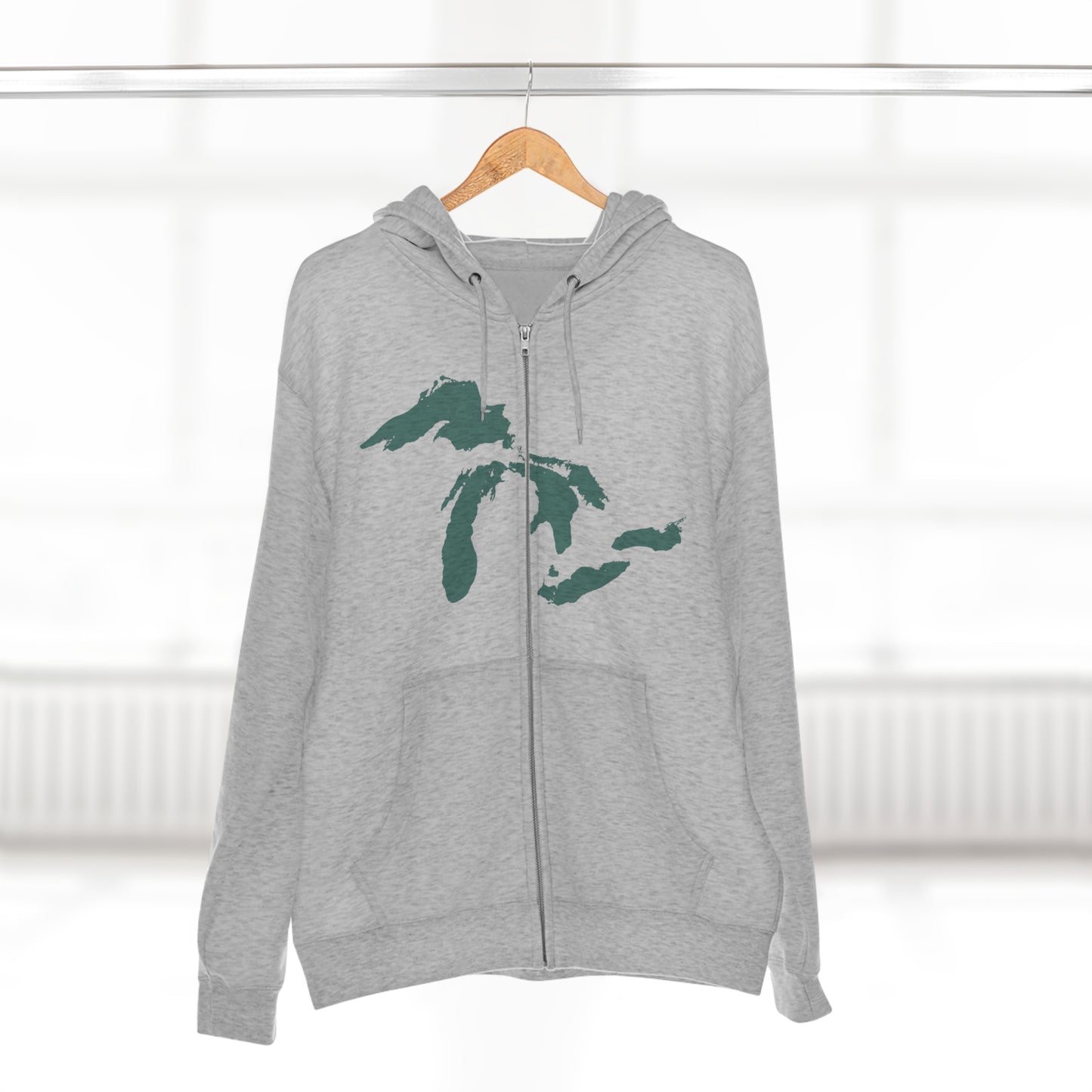 Great Lakes Hoodie (Copper Green) | Unisex Full Zip