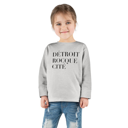 'Détroit Rocque Cité' T-Shirt | Toddler Long Sleeve