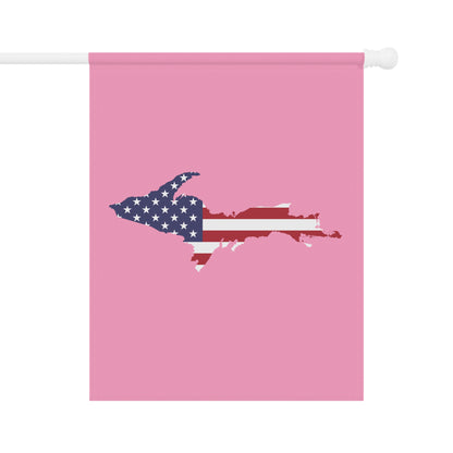 Michigan Upper Peninsula Home & Garden Flag (w/ UP USA Flag) | '67 Caddie Pink