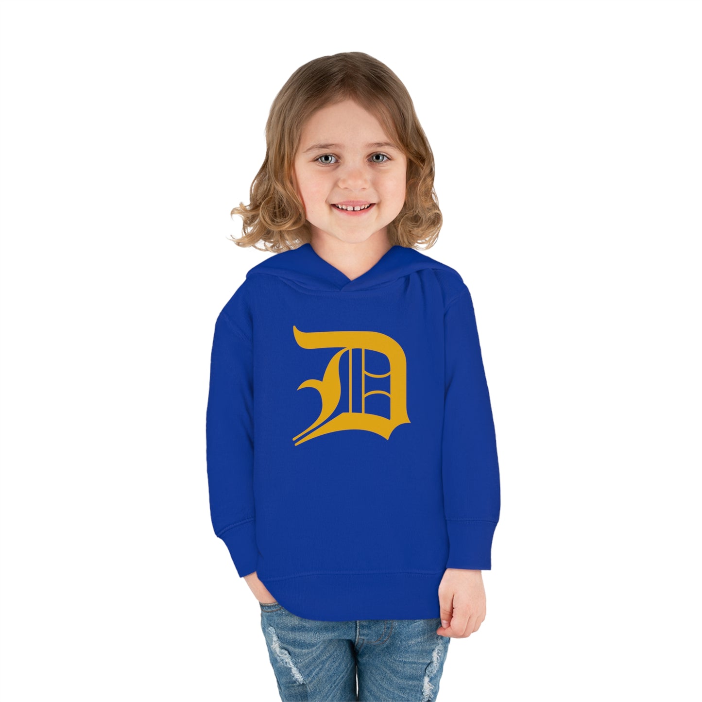 Detroit 'Old English D' Hoodie (Gold) | Unisex Toddler