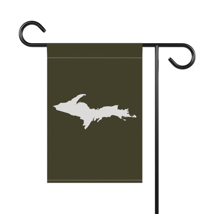 Michigan Upper Peninsula Home & Garden Flag (w/ UP Outline) | Military Green