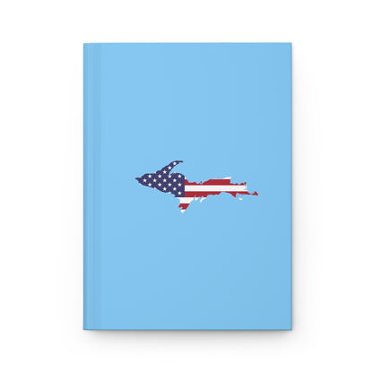 Michigan Upper Peninsula Hardcover Journal (w/ UP USA Flag) | Ruled - DTW Blue