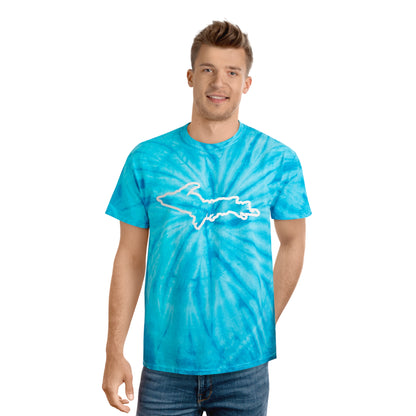 Michigan Upper Peninsula Tie-Dye T-Shirt (w/ UP Outline) | Unisex Cyclone