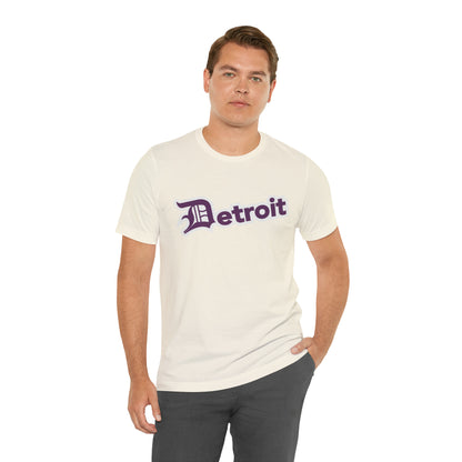 'Detroit' T-Shirt (Plum w/ Old English 'D') | Unisex Standard