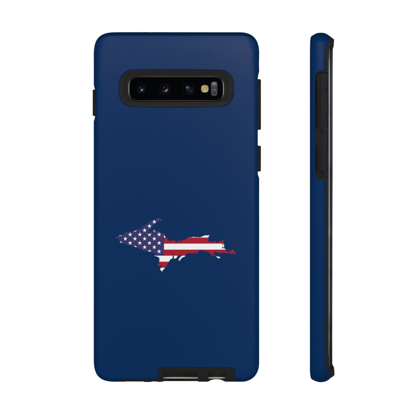 Michigan Upper Peninsula Tough Phone Case (Old Glory Blue w/ UP USA Flag Outline) | Samsung & Pixel Android