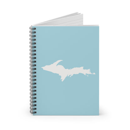 Michigan Upper Peninsula Spiral Notebook (w/ UP Outline) | '58 Caddie Blue