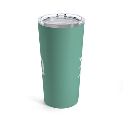 Detroit 'Old English D' Tumbler | Metallic Mint Green - 20oz