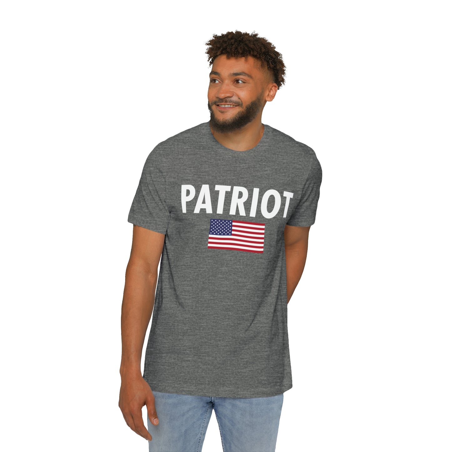 'Patriot' T-Shirt (Oblique Sans Flag Edition) | Made in USA