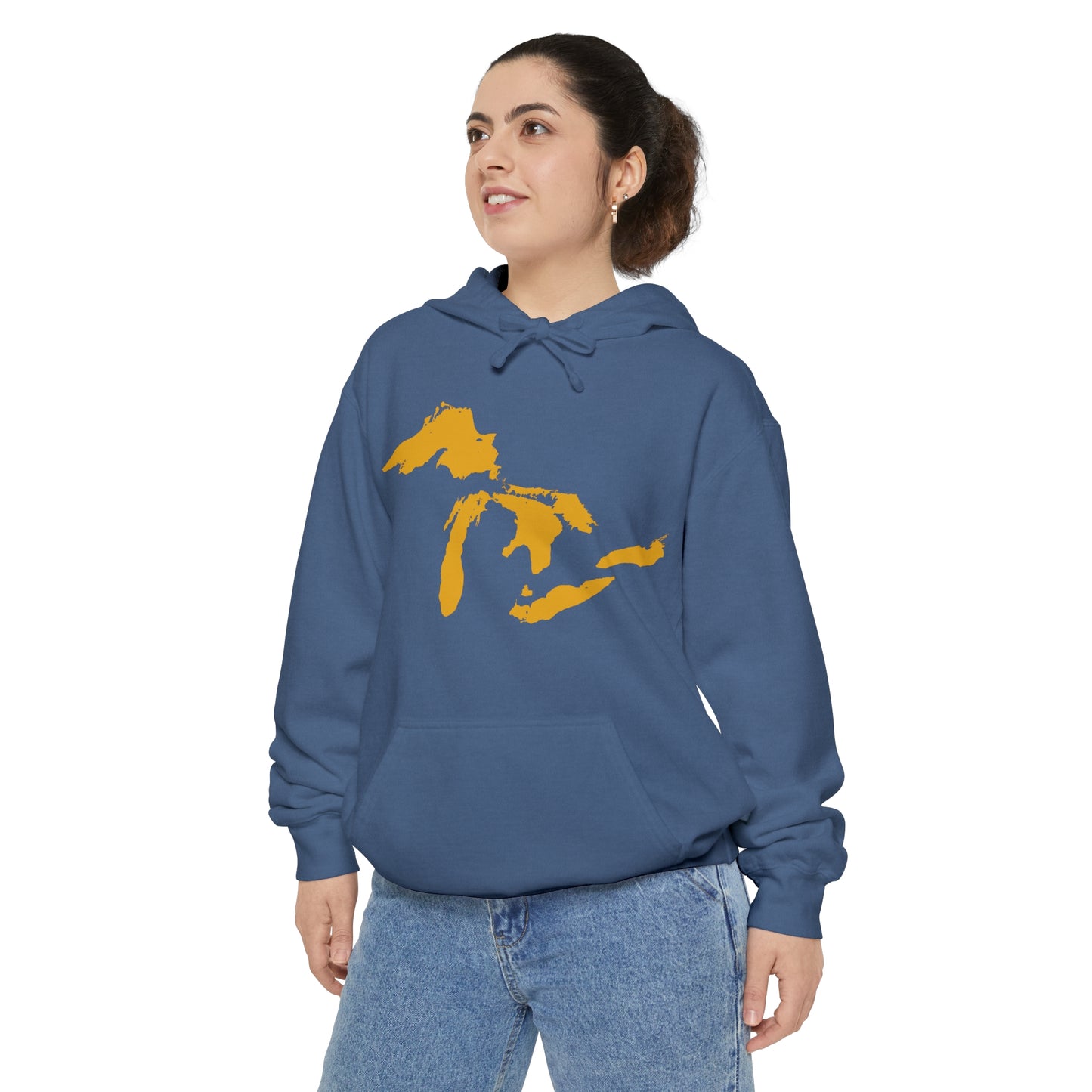 Great Lakes Hoodie (Gold) | Unisex Garment-Dyed