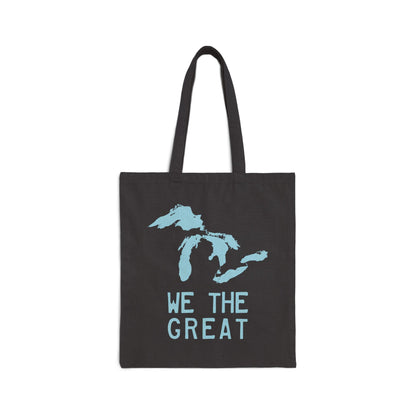 Great Lakes 'We The Great' Light Tote Bag | Caddie Blue