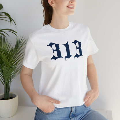 Detroit '313' T-Shirt (Old English Font) | Unisex Standard Fit