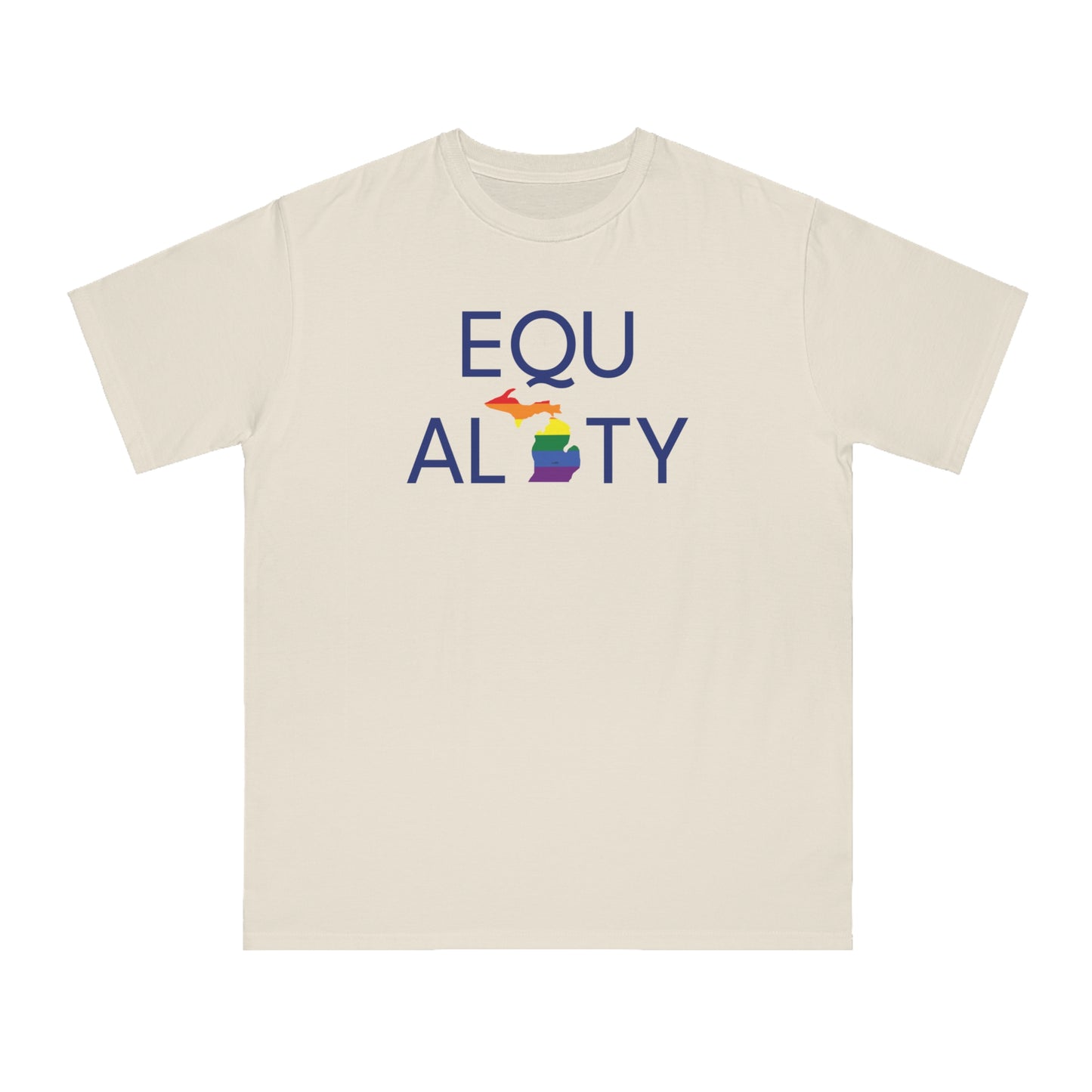 'Equality' T-Shirt (w/ MI Pride Flag) | Unisex Organic