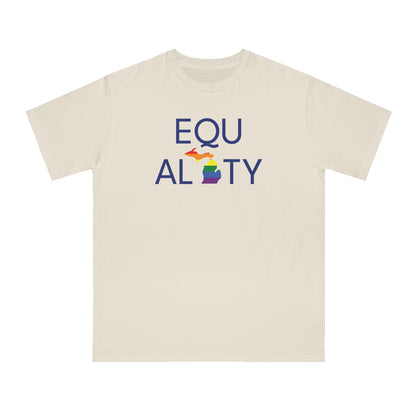 'Equality' T-Shirt (w/ MI Pride Flag) | Unisex Organic