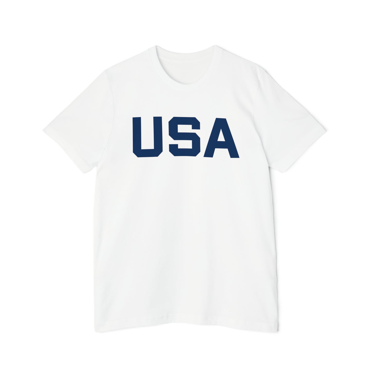 'USA' T-Shirt (Athletic Sans Font) | Made in USA