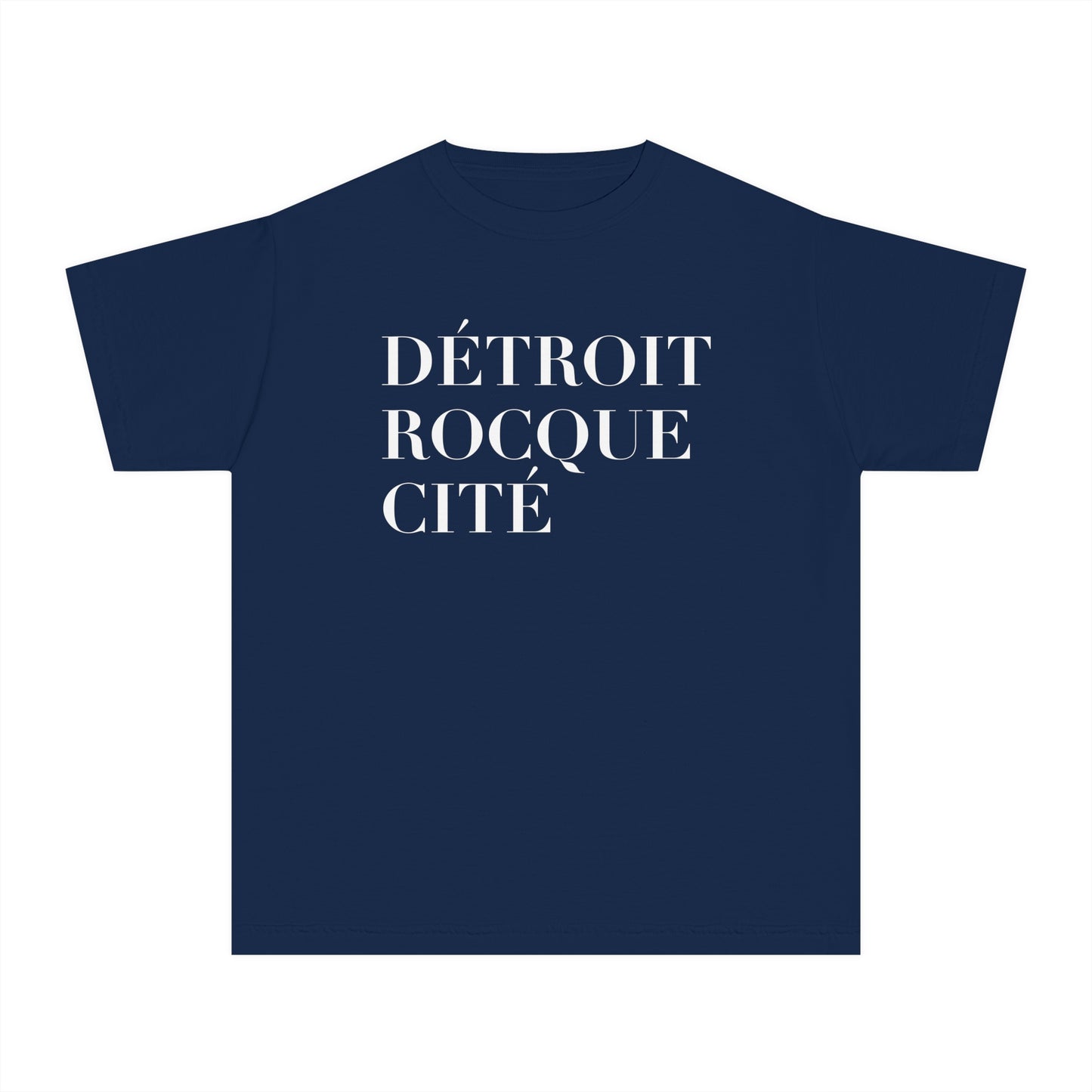 'Détroit Rocque Cité' T-Shirt | Youth Garment-Dyed