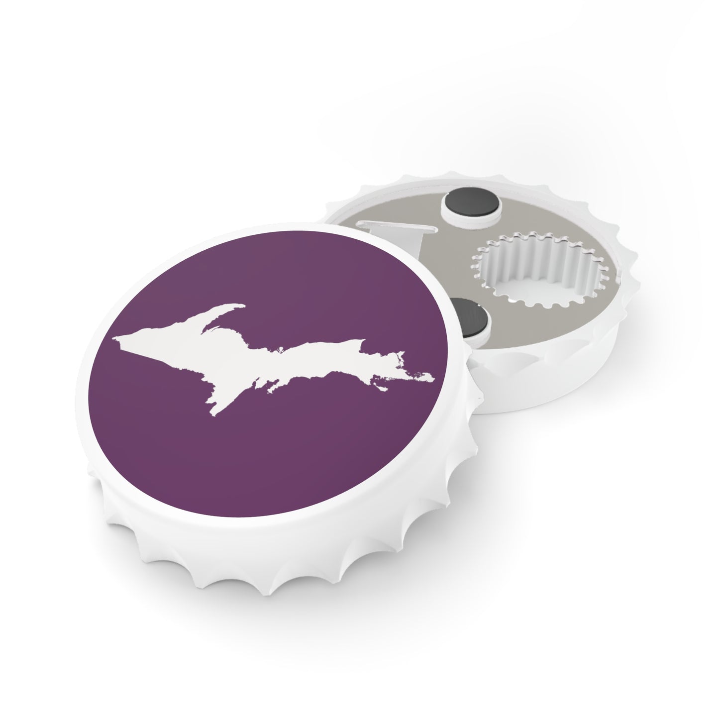 Michigan Upper Peninsula Bottle Opener (w/ UP Outline) | Plum