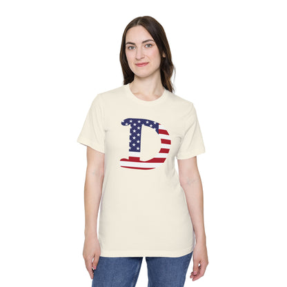 Detroit 'Old French D' T-Shirt (Patriotic Edition) | Made in USA