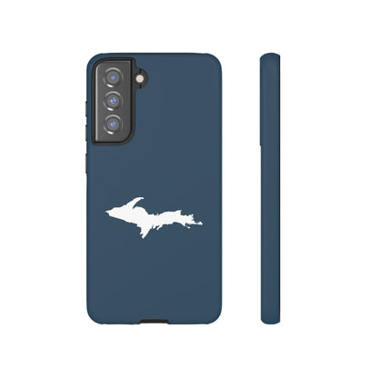 Michigan Upper Peninsula Tough Phone Case ('37 Caddie Cavalier Blue w/ UP Outline) | Samsung & Pixel Android