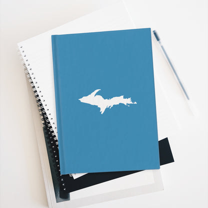 Michigan Upper Peninsula Blank Sketchbook (w/ UP Outline) | Lake Michigan Blue