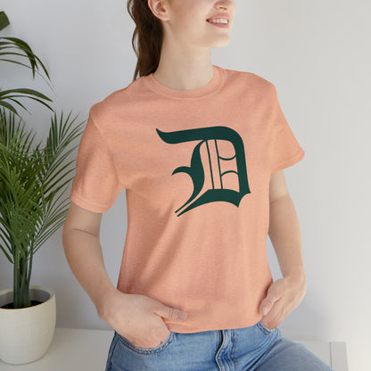 Detroit 'Old English D' T-Shirt (Laconic Green) | Unisex Standard