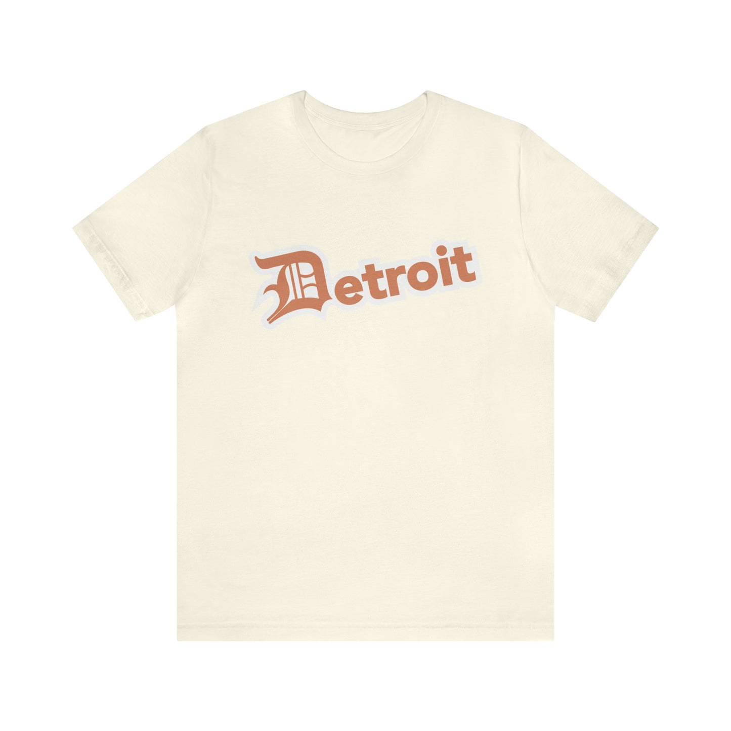 'Detroit' T-Shirt (Copper w/ Old English 'D') | Unisex Standard