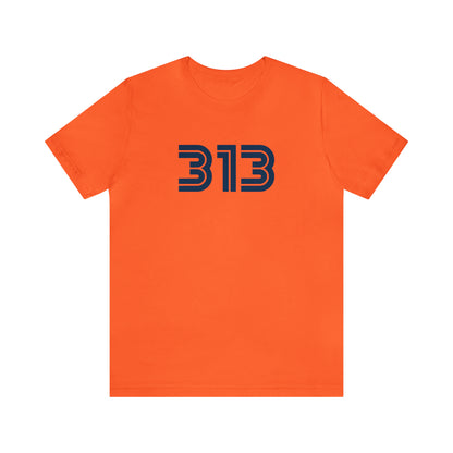 Detroit '313' T-Shirt (1970s Audiophile Font) | Unisex Standard Fit