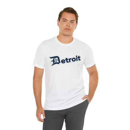 'Detroit' T-Shirt (Navy w/ Old English 'D') | Unisex Standard