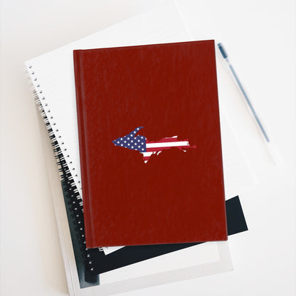 Michigan Upper Peninsula Blank Sketchbook (w/ UP USA Flag) | Cherryland Red