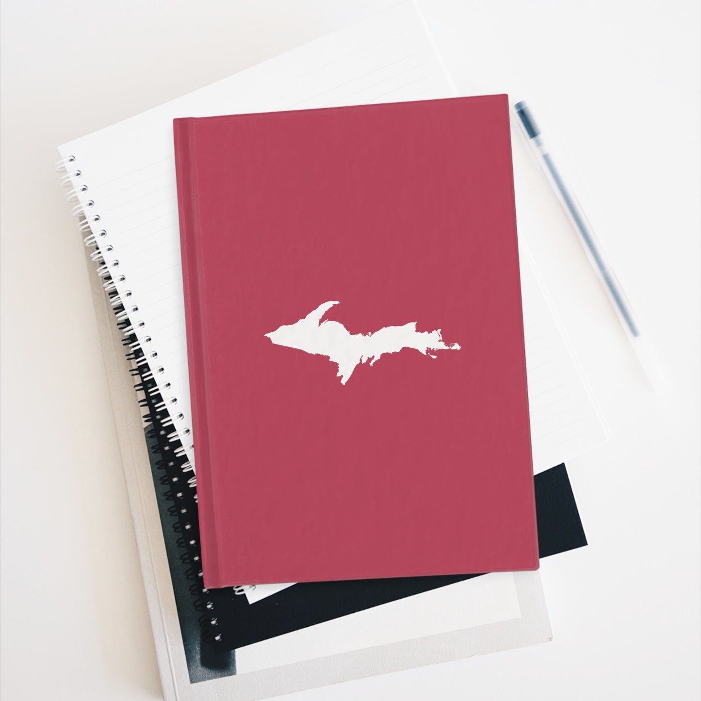 Michigan Upper Peninsula Blank Sketchbook (w/ UP Outline) | Popstar Pink