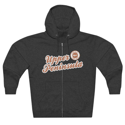 Upper Peninsula EST 1837' Hoodie (Copper Script Font) | Unisex Full Zip