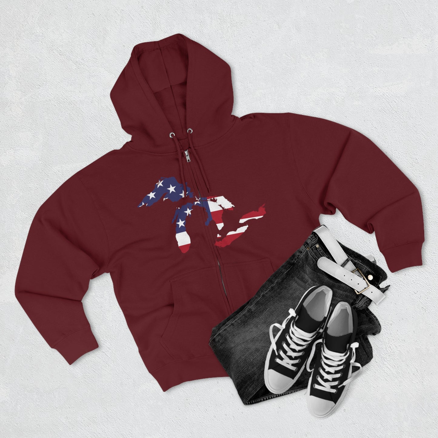 Great Lakes Hoodie (Patriotic Edition) | Unisex Full Zip