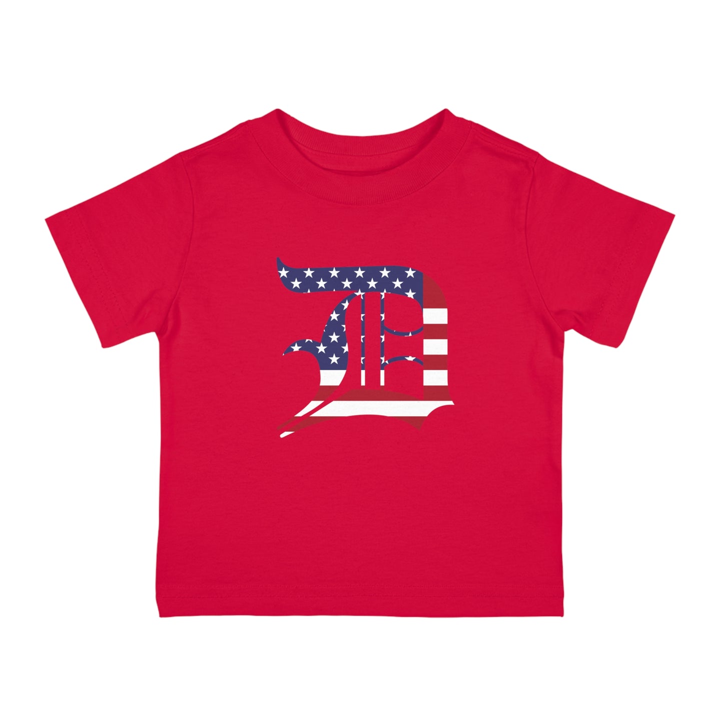 Detroit 'Old English D' Infant T-Shirt (Patriotic Edition) | Short Sleeve