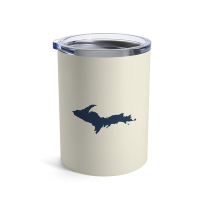 Michigan Upper Peninsula Tumbler (w/ UP Outline) | Ivory White - 10oz