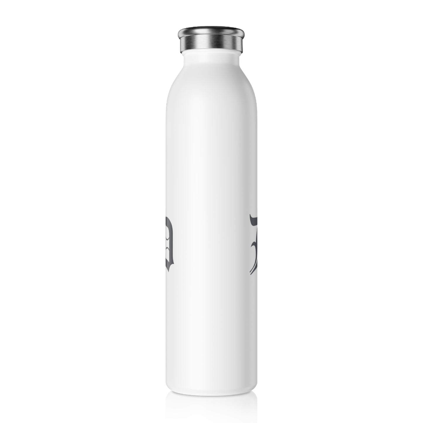Detroit 'Old English D' Water Bottle (Iron Ore Grey) | 20oz Double-Walled