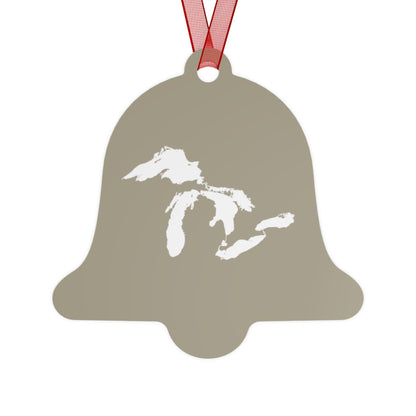 Great Lakes Christmas Ornament | Metal - Petoskey Beige