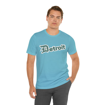 'Detroit' T-Shirt (Copper Green w/ Old English 'D') | Unisex Standard