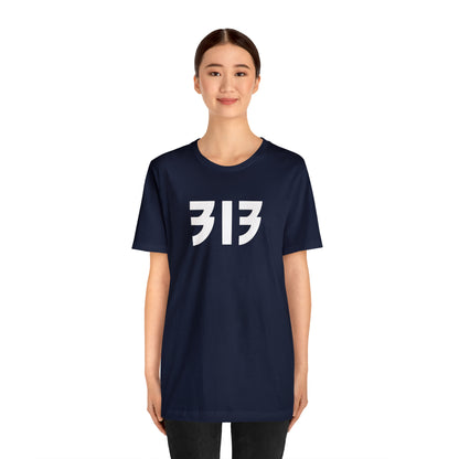 Detroit '313' T-Shirt (80s Glam Rock Font) | Unisex Standard Fit