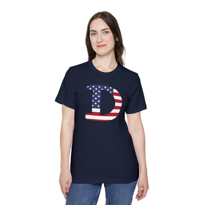 Detroit 'Old French D' T-Shirt (Patriotic Edition) | Made in USA