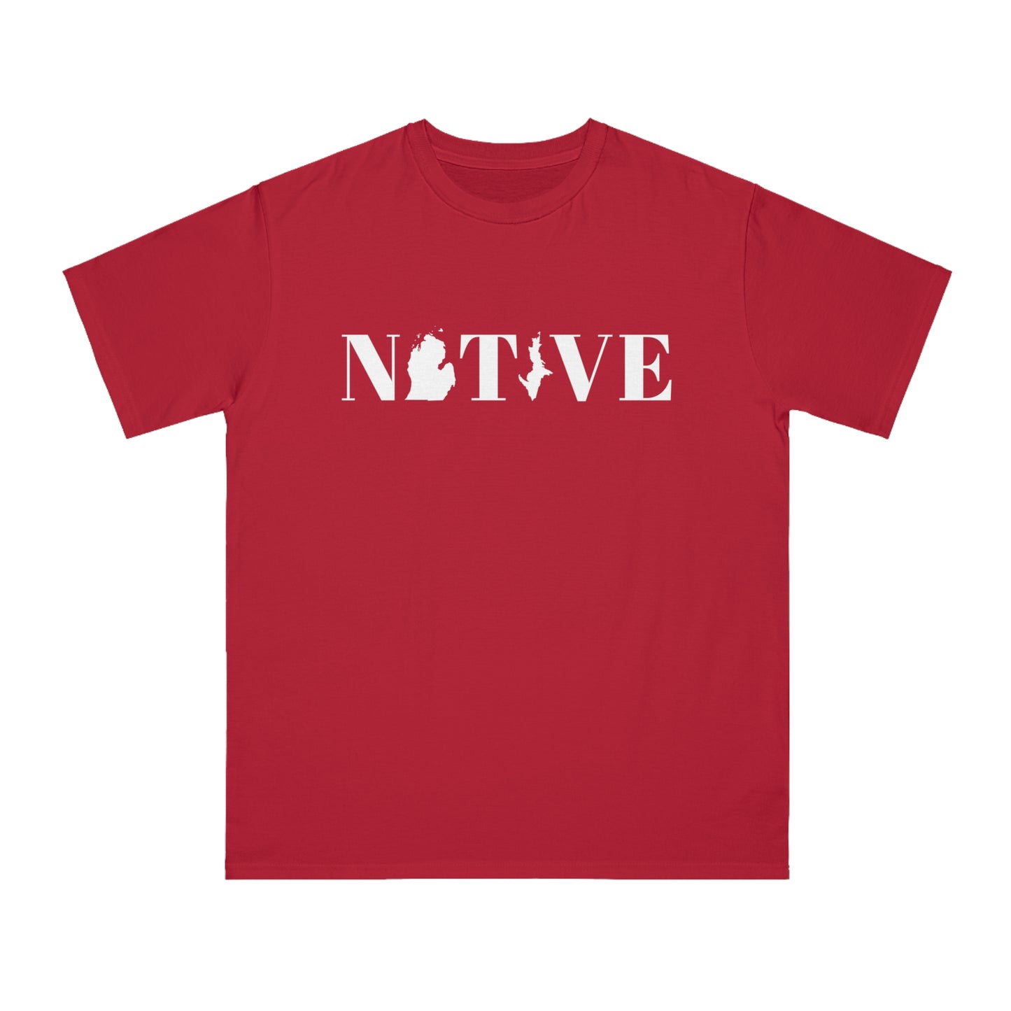 Michigan 'Native' T-Shirt (Didone Font) | Organic Unisex