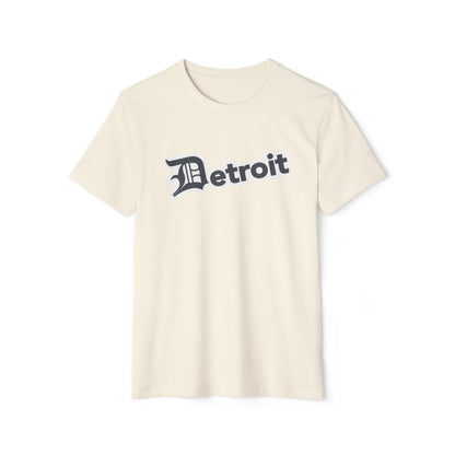 'Detroit' T-Shirt (Iron Ore Grey Old English 'D') | Unisex Recycled Organic