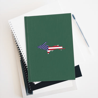 Michigan Upper Peninsula Blank Sketchbook (w/ UP USA Flag) | Ginger Ale Green