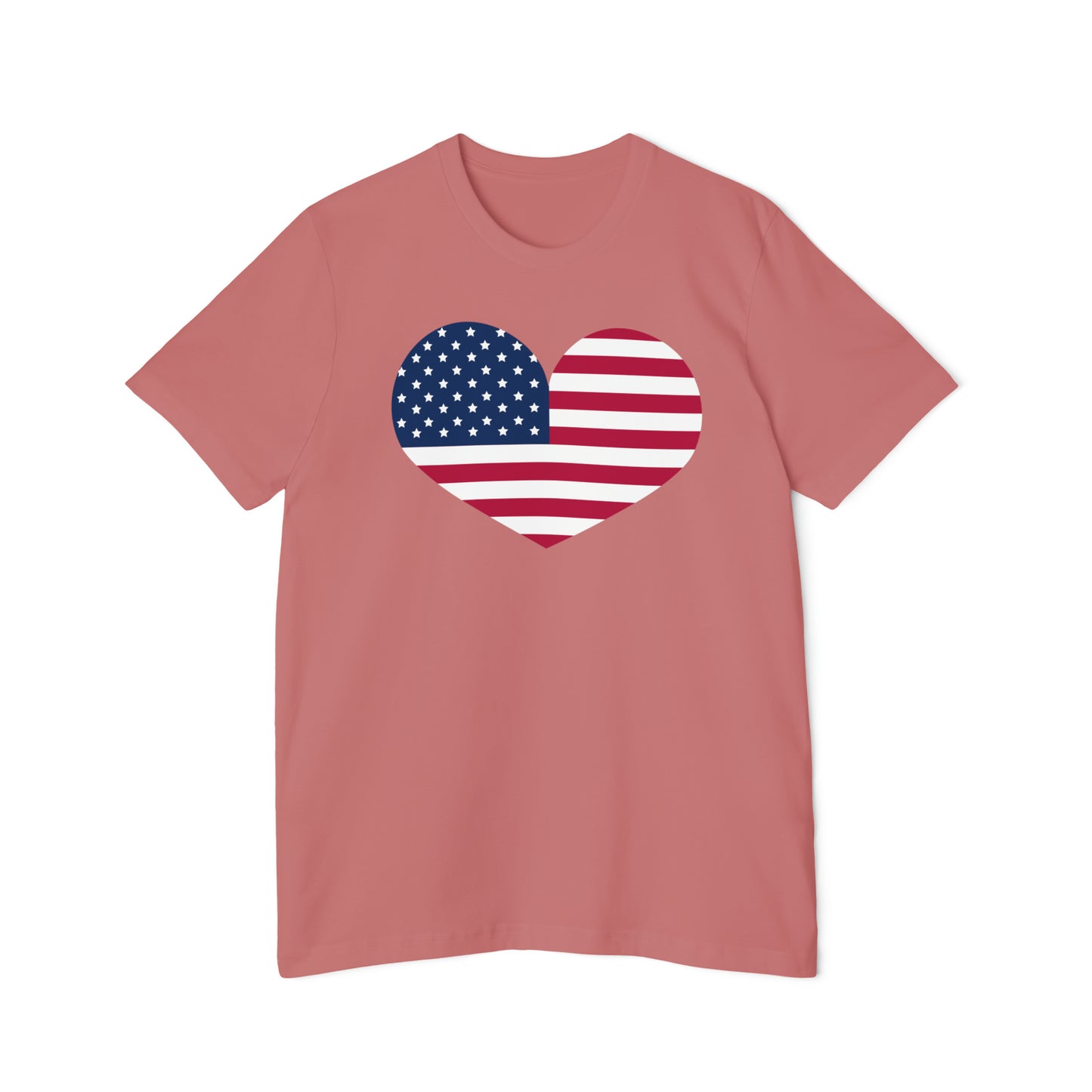 United States Flag Heart T-Shirt | Made in USA